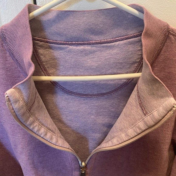 Purple Reversible Half-Zip Sweater - Picture 3 of 5
